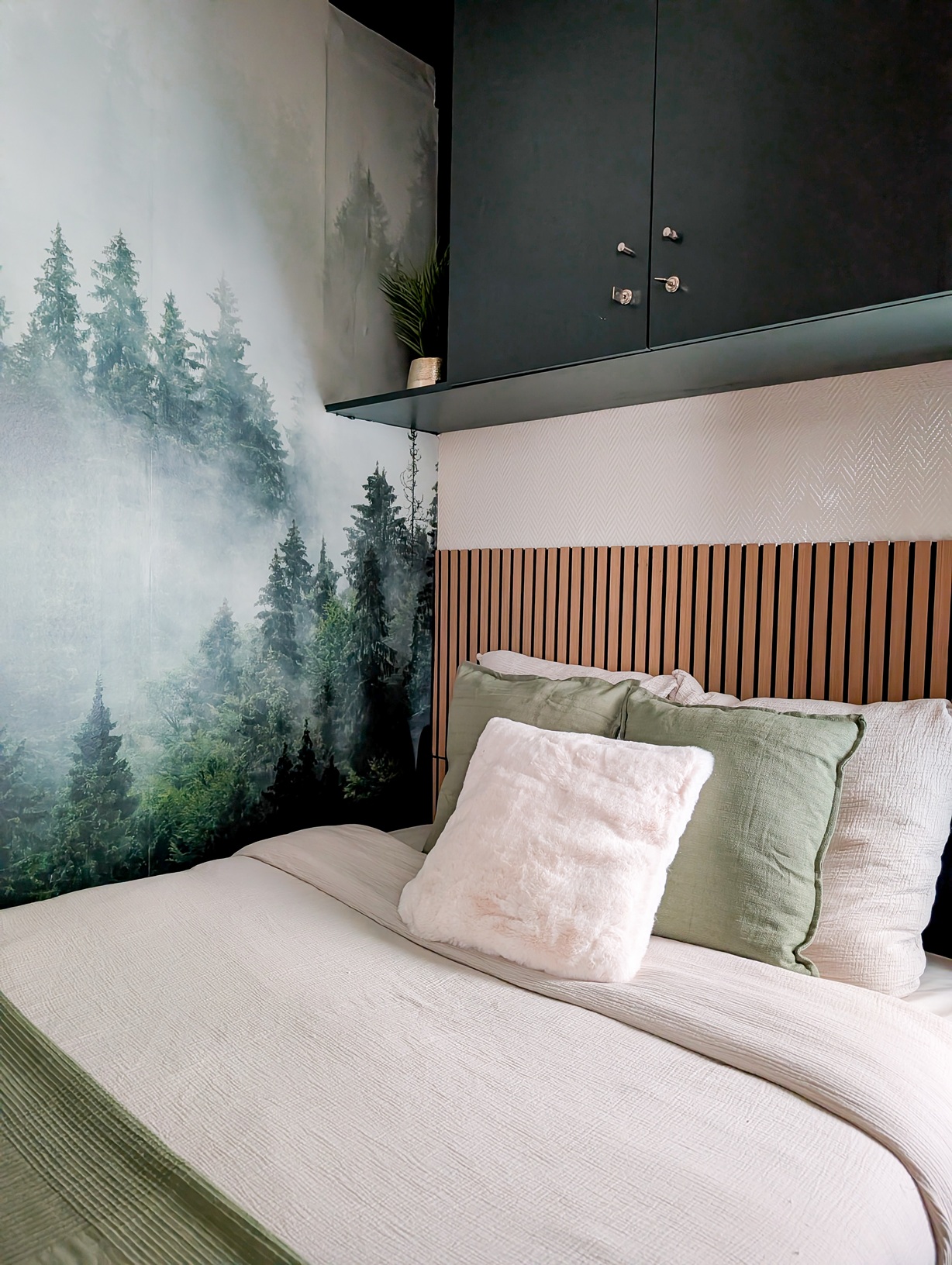 Chambre principale du Cottage L'Émeraude